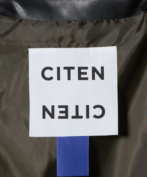 CITEN（シテン） コート アウター 「CITEN」レザーライクジャケット