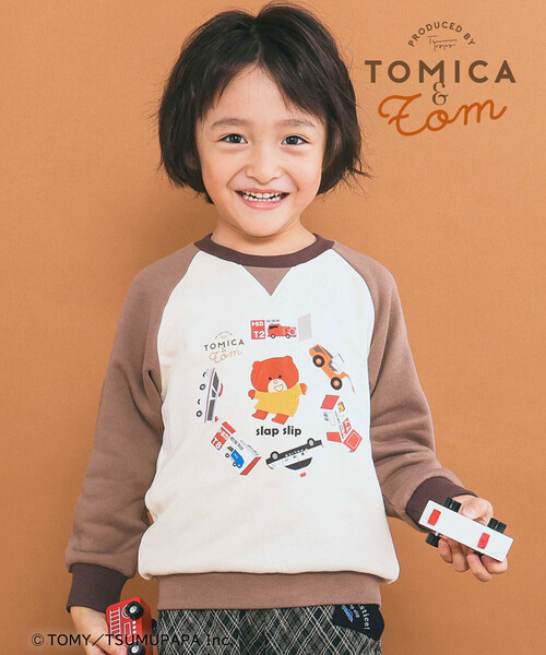 SLAP SLIP（スラップスリップ） トレーナー 「トミカとトム×SLAPSLIP