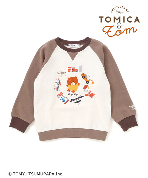 SLAP SLIP（スラップスリップ） トレーナー 「トミカとトム×SLAPSLIP