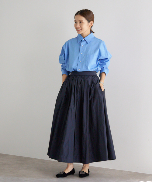 IENA（イエナ） スカート 「追加2・一部店舗限定」タフタフレア