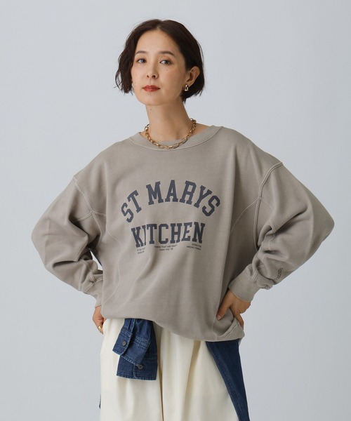 LEPSIM トレーナー スウェット 古着風加工スウェット 601863