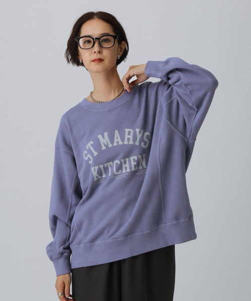 mame デニム風加工スウェット スウェットパンツ ジャージ 「26SS」デニムプリント加工スウェット