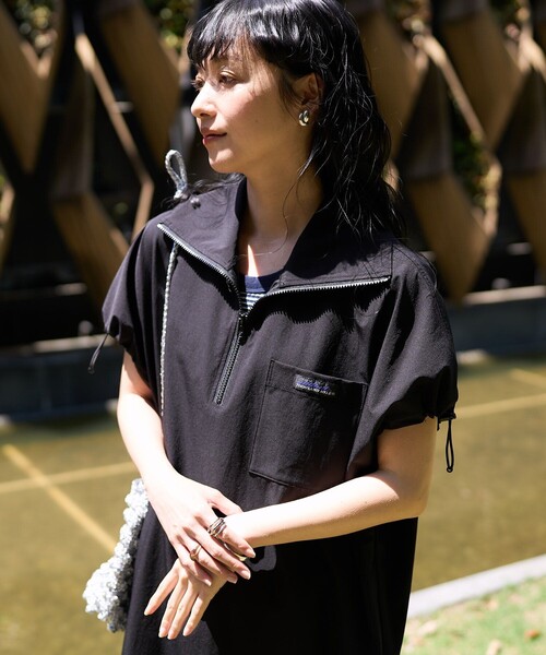 FREAK'S STORE（フリークスストア） 半袖ワンピース フリ- ベージュ