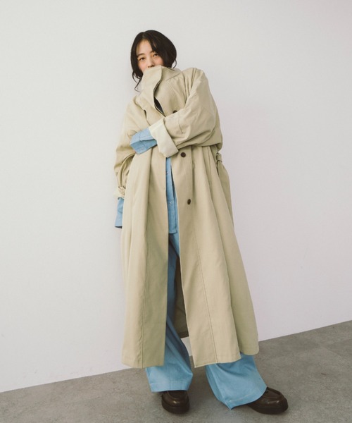 「HANNE」 コート FREE ネイビー レディース_画像5