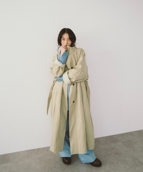 「HANNE」 コート FREE ネイビー レディース_画像8