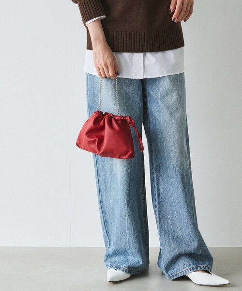 russet（ラシット） ショルダーバッグ バッグ レザー巾着4WAYミニ