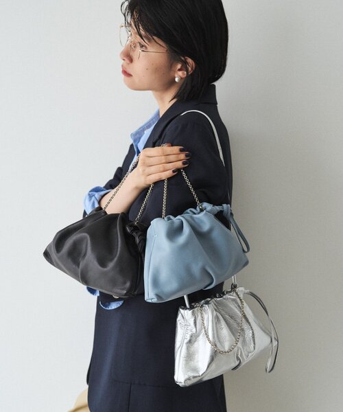 russet（ラシット） ショルダーバッグ バッグ レザー巾着4WAYミニ