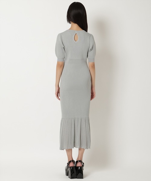 「REDYAZEL」 半袖ワンピース FREE ライトグレー レディース_画像3