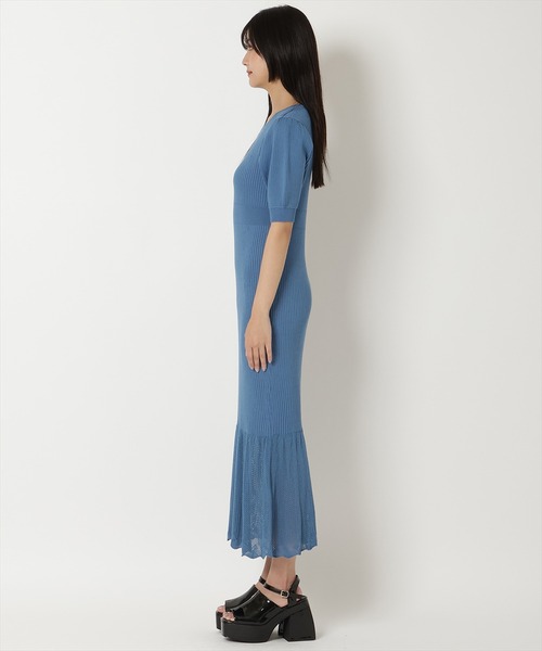 「REDYAZEL」 半袖ワンピース FREE ライトグレー レディース_画像8