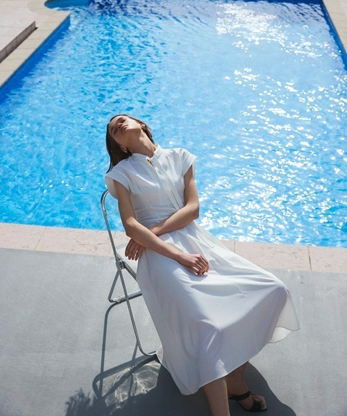 「FRAY I.D」 半袖ワンピース 0 ホワイト レディース_画像4