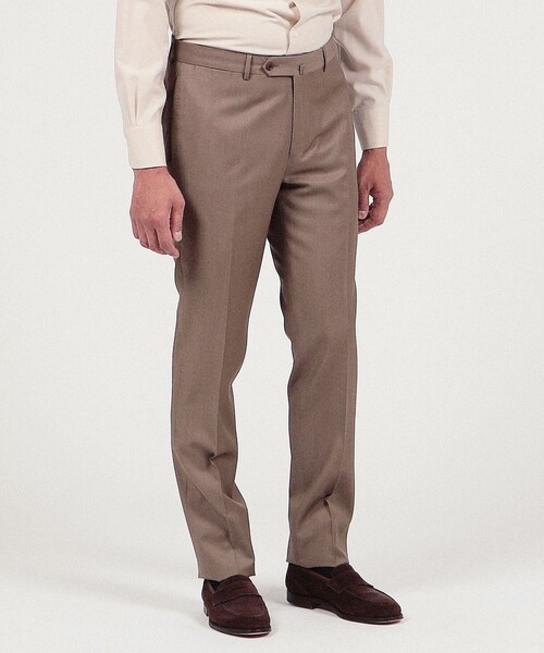 TOMORROWLAND スラックス サイズXS ブラウン系 未使用 TOMORROWLAND（トゥモローランド） パンツ スラックス ウール