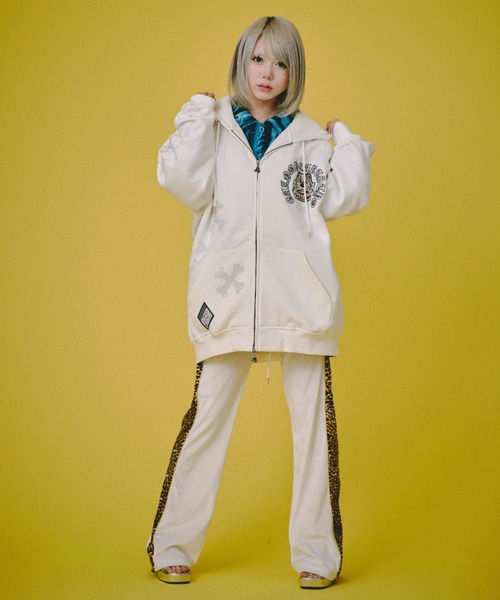 GALFY（ガルフィー） パーカー 「GALFY」ピカピカ骨骨パーカー メンズ