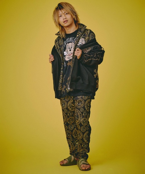 GALFY（ガルフィー） パーカー 「GALFY」ピカピカ骨骨パーカー メンズ