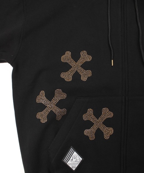 GALFY（ガルフィー） パーカー 「GALFY」ピカピカ骨骨パーカー メンズ