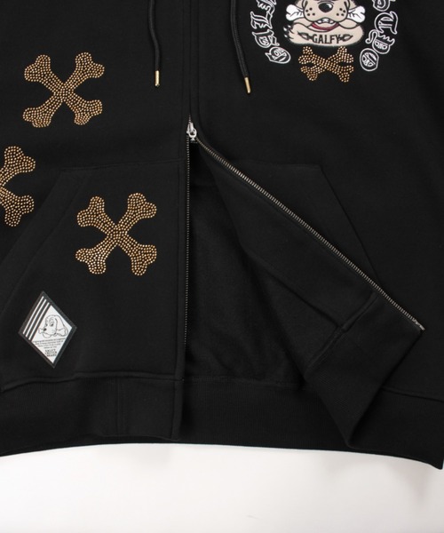 GALFY（ガルフィー） パーカー 「GALFY」ピカピカ骨骨パーカー メンズ