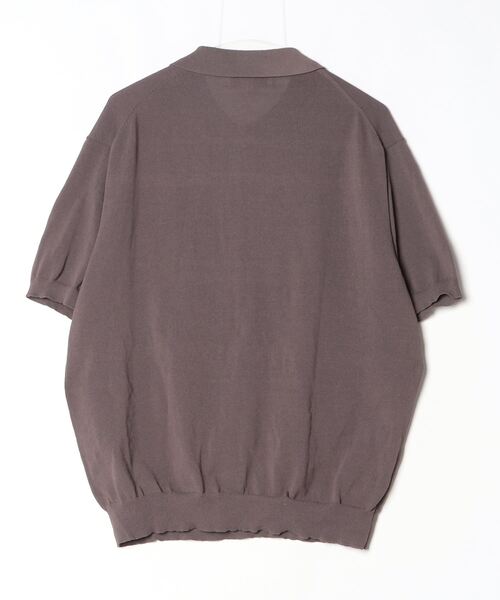「URBAN RESEARCH ROSSO MEN」 半袖ニット MEDIUM チャコールグレー メンズ_画像2