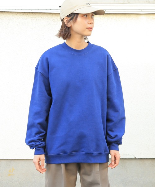 「WAIPER.inc」 スウェットカットソー X-LARGE パープル メンズ_画像3