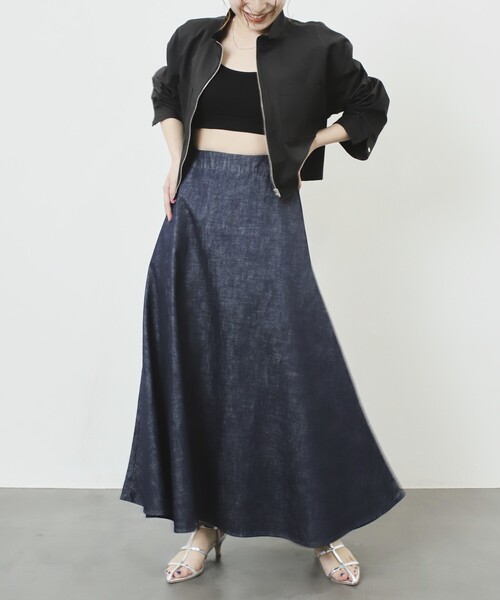 「Firsthand」 デニムスカート「ch!iiiコラボ」 36 ネイビー レディース_画像2