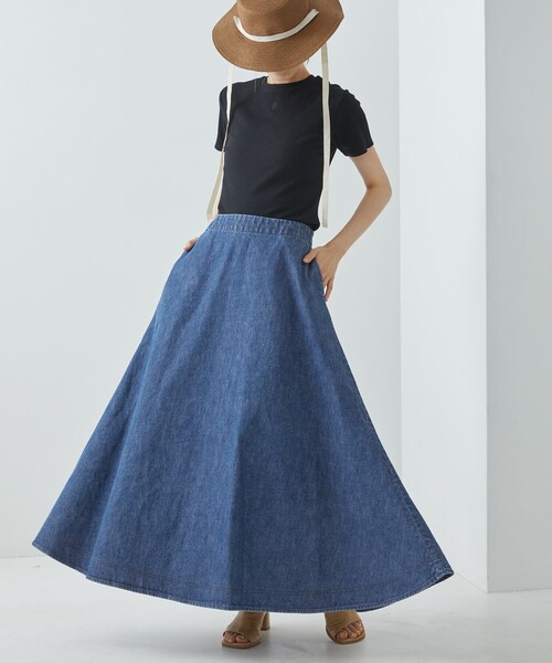 「Firsthand」 デニムスカート「ch!iiiコラボ」 36 ネイビー レディース_画像5