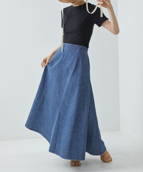 「Firsthand」 デニムスカート「ch!iiiコラボ」 36 ネイビー レディース_画像8