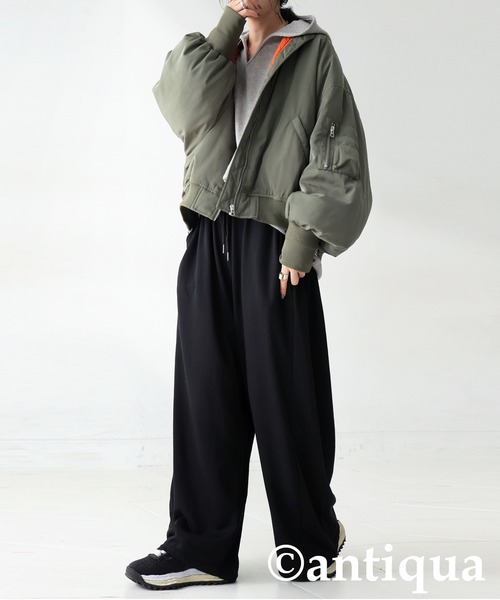アンティ出品 antiqua（アンティカ） スウェットパンツ ジャージ 裏毛 ワイド