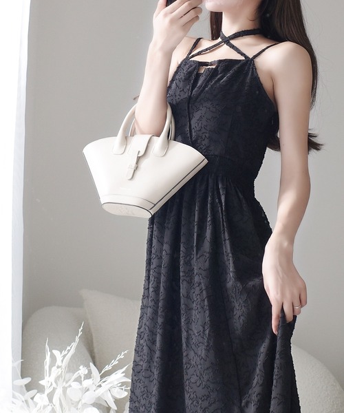 「mily bilet」 キャミソールワンピース MEDIUM グレイッシュベージュ レディース_画像8