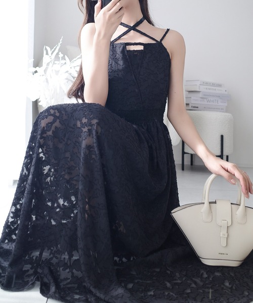 「mily bilet」 キャミソールワンピース MEDIUM グレイッシュベージュ レディース_画像9