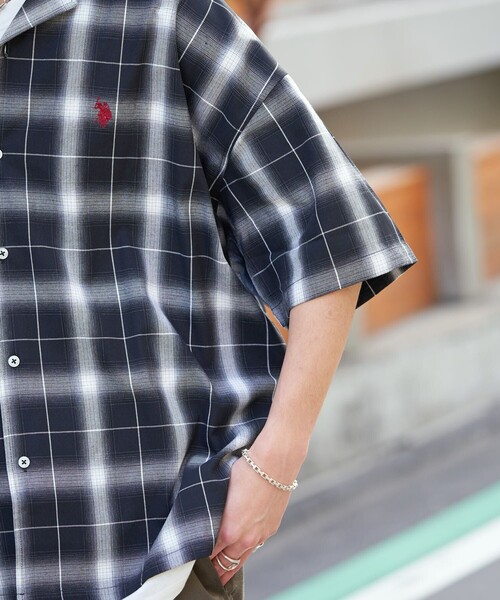 「U.S. POLO ASSN.」 半袖シャツ SMALL ベージュ メンズ_画像7