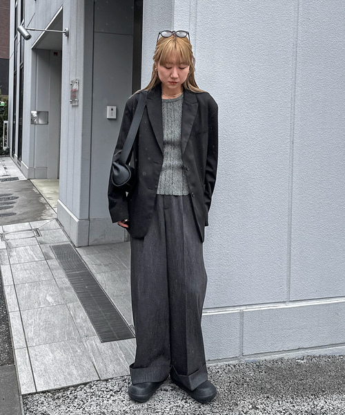 「feepur」 ノースリーブトップス MEDIUM アイボリー レディース_画像2