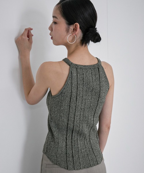 「feepur」 ノースリーブトップス MEDIUM アイボリー レディース_画像8