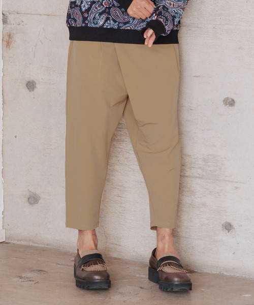 「CAMBIO」 イージーパンツ S ブラック メンズ_画像3