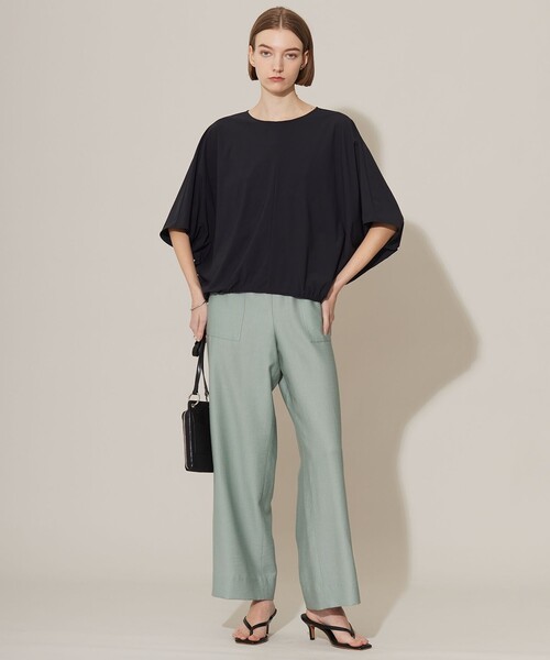 「ICB」 7分袖ブラウス MEDIUM ホワイト レディース_画像4