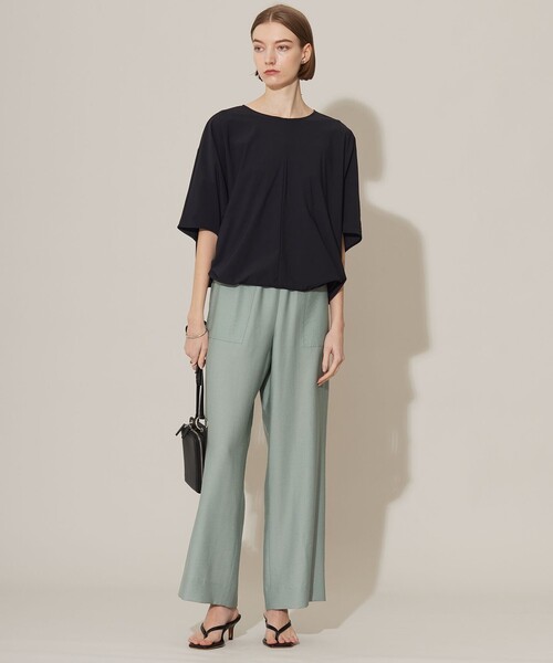 「ICB」 7分袖ブラウス MEDIUM ホワイト レディース_画像5