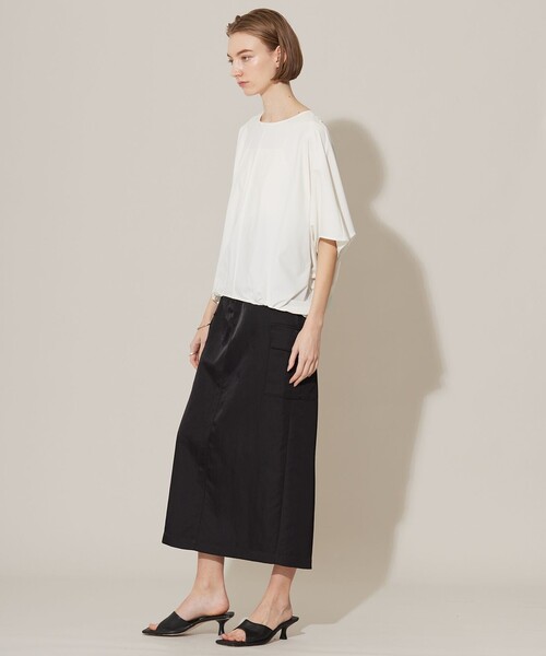 「ICB」 7分袖ブラウス MEDIUM ホワイト レディース_画像9
