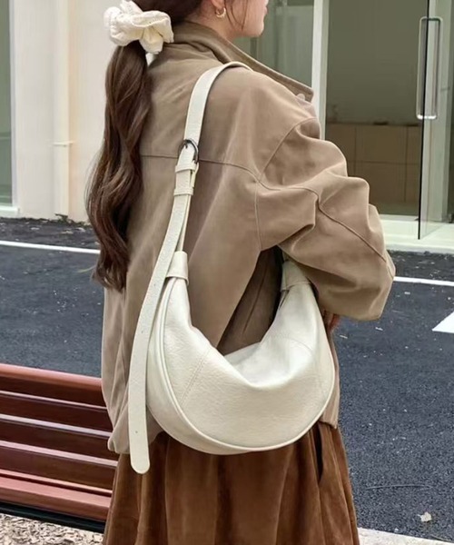 NuNuNa ショルダーバッグ バッグ 「NuNuNa」2WAY合成皮革 ラウンド