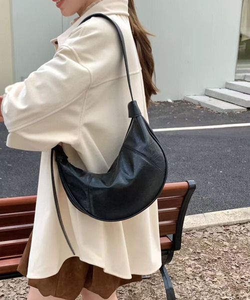 NuNuNa ショルダーバッグ バッグ 「NuNuNa」2WAY合成皮革 ラウンド