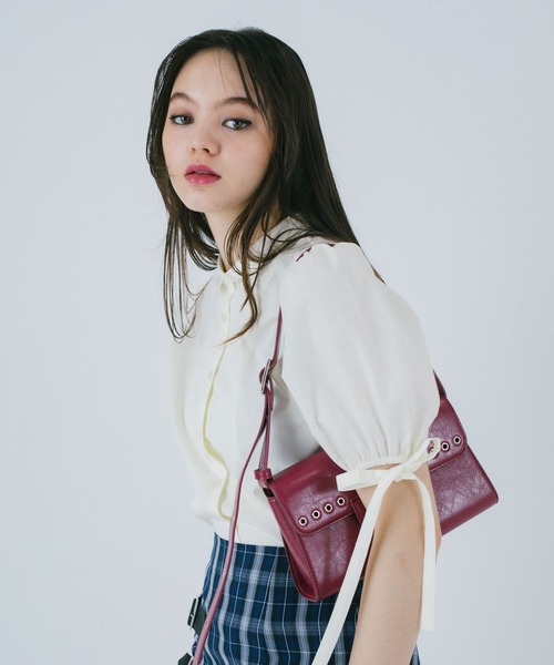 「TINA:JOJUN」 半袖シャツ M クリーム レディース_画像4