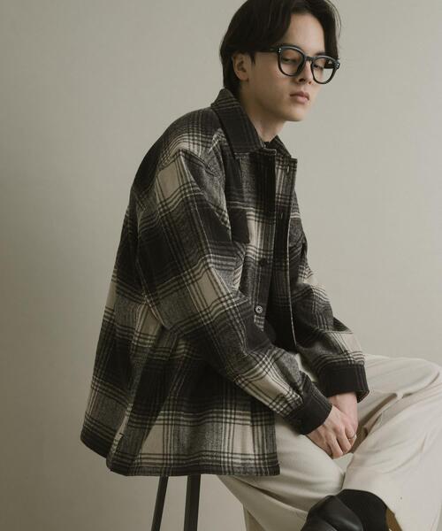 SENSE OF PLACE by URBAN RESEARCH シャツ ブラッシュドヘビーネル