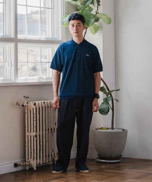 「LACOSTE」 半袖ポロシャツ 4 ホワイト メンズ_画像3