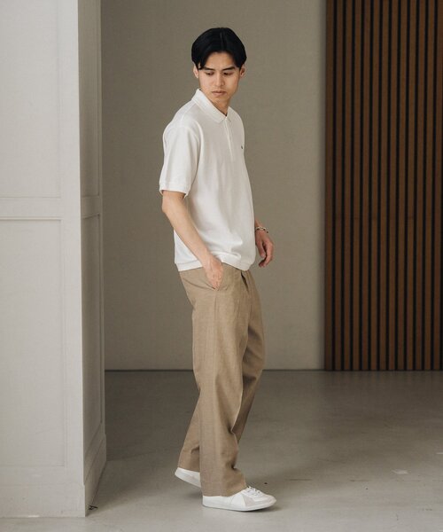 「LACOSTE」 半袖ポロシャツ 4 ホワイト メンズ_画像9