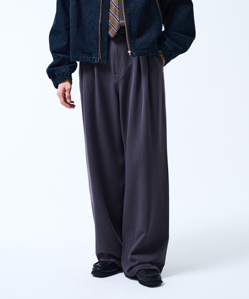 THE BOLDMAN ワイドパンツ スラックス 2tuck Wide Slacks / 2タック