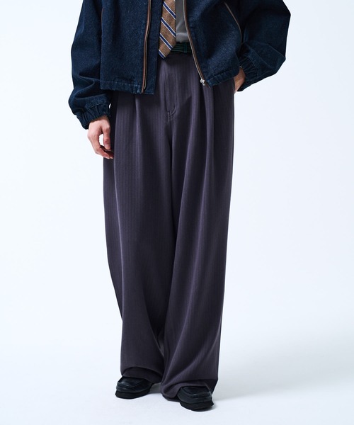 THE BOLDMAN ワイドパンツ スラックス 2tuck Wide Slacks / 2タック