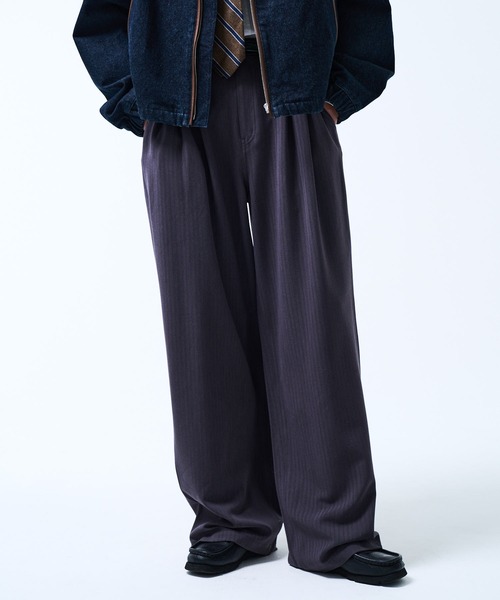THE BOLDMAN ワイドパンツ スラックス 2tuck Wide Slacks / 2タック