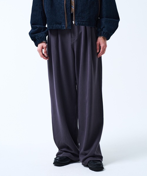 A17759 極美品 シークエル TYPE-T 2タックワイドスラックス M THE BOLDMAN ワイドパンツ スラックス 2tuck Wide Slacks / 2タック