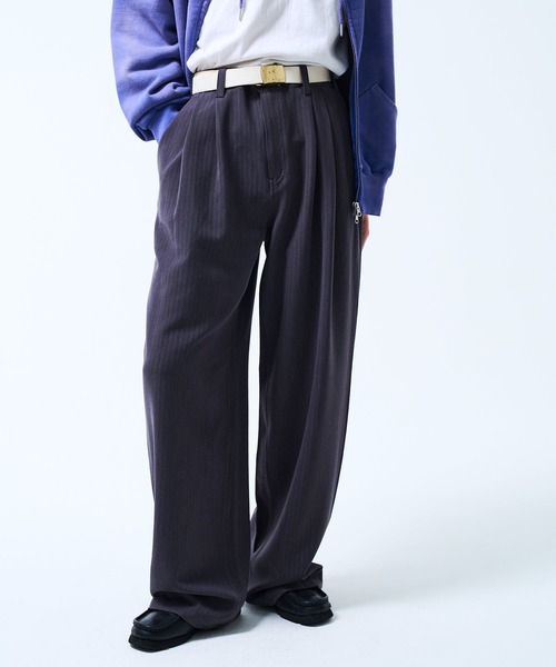 THE BOLDMAN ワイドパンツ スラックス 2tuck Wide Slacks / 2タック