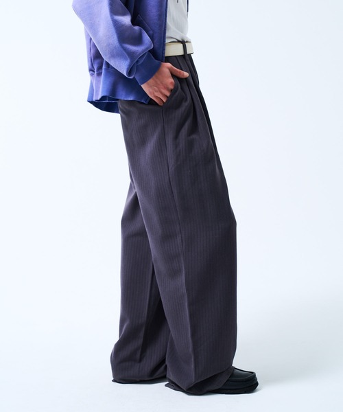 THE BOLDMAN ワイドパンツ スラックス 2tuck Wide Slacks / 2タック