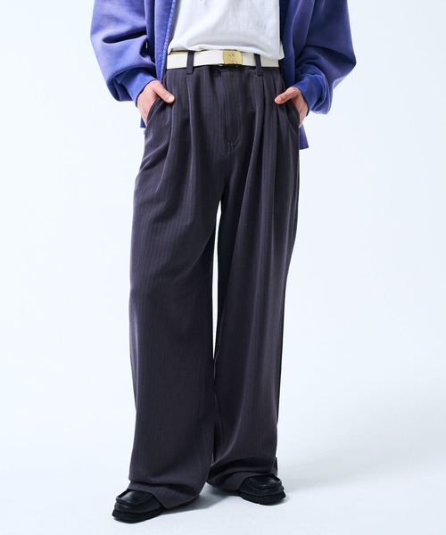 THE BOLDMAN ワイドパンツ スラックス 2tuck Wide Slacks / 2タック