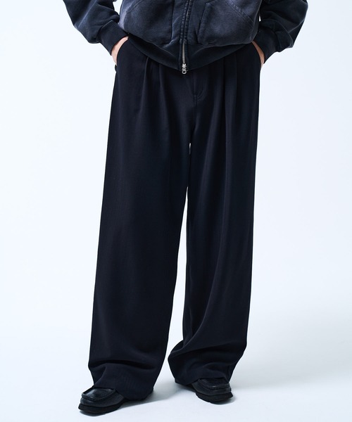 THE BOLDMAN ワイドパンツ スラックス 2tuck Wide Slacks / 2タック