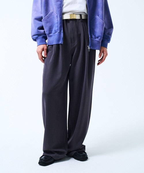 THE BOLDMAN ワイドパンツ スラックス 2tuck Wide Slacks / 2タック