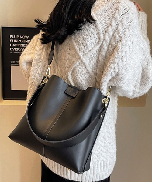 MCM 黒 レザー 2WAY ハンドバッグ ショルダーストラップ付 florist（フローリスト） ショルダーバッグ バッグ 「2WAYショルダー